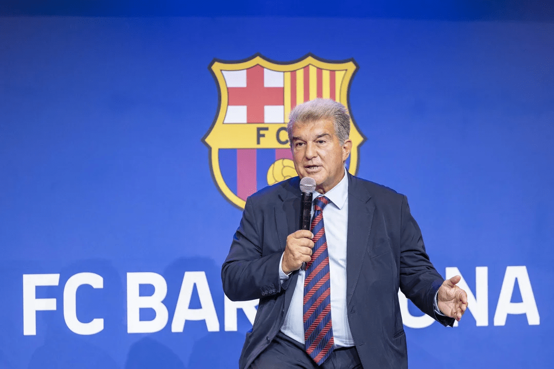 El presidente del Barcelona, Joan Laporta
