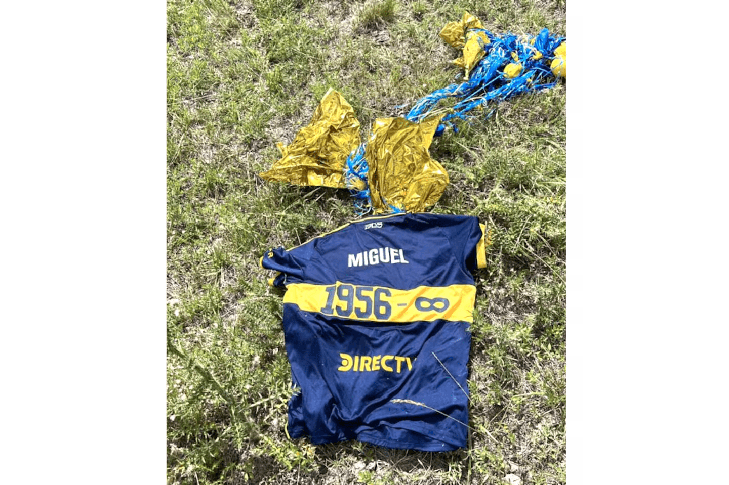 Camiseta de Boca de Miguel Angel Russo encontrada en Uruguay