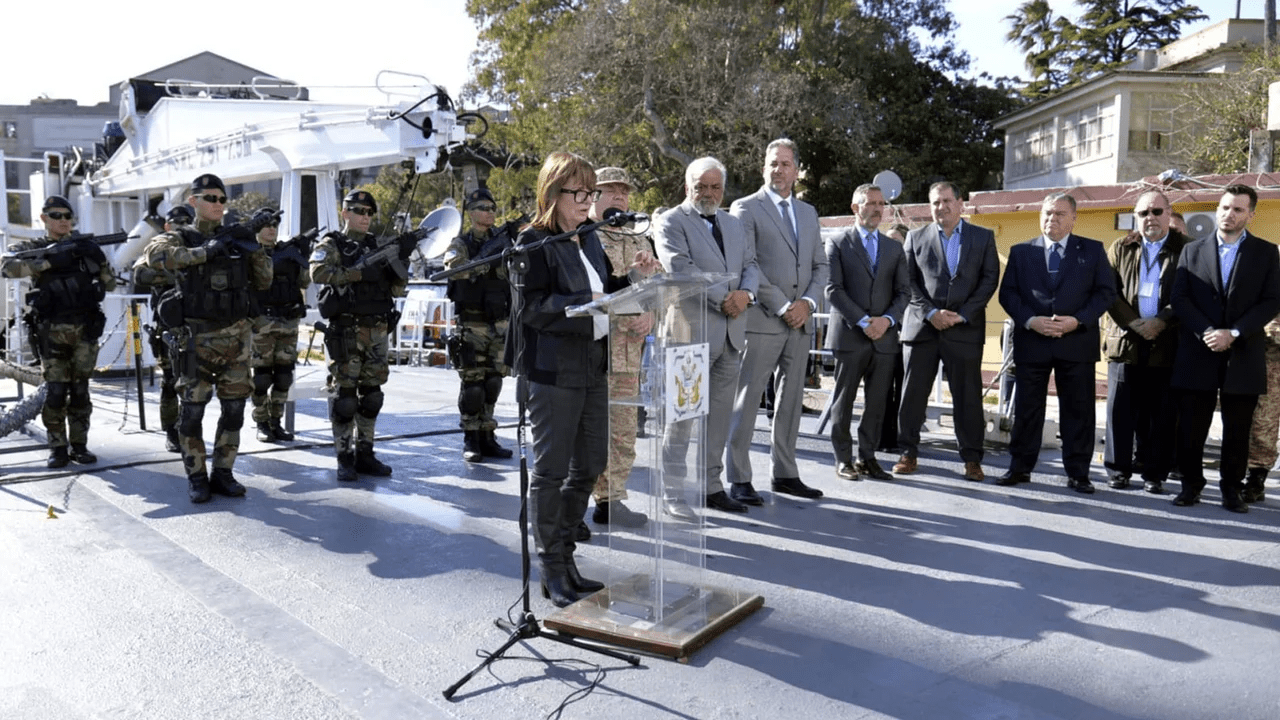 Patricia Bullrich en la presentación del Plan Paraná