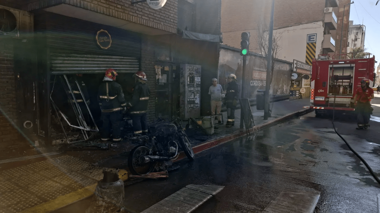 incendio en un edificio en el centro de Córdoba