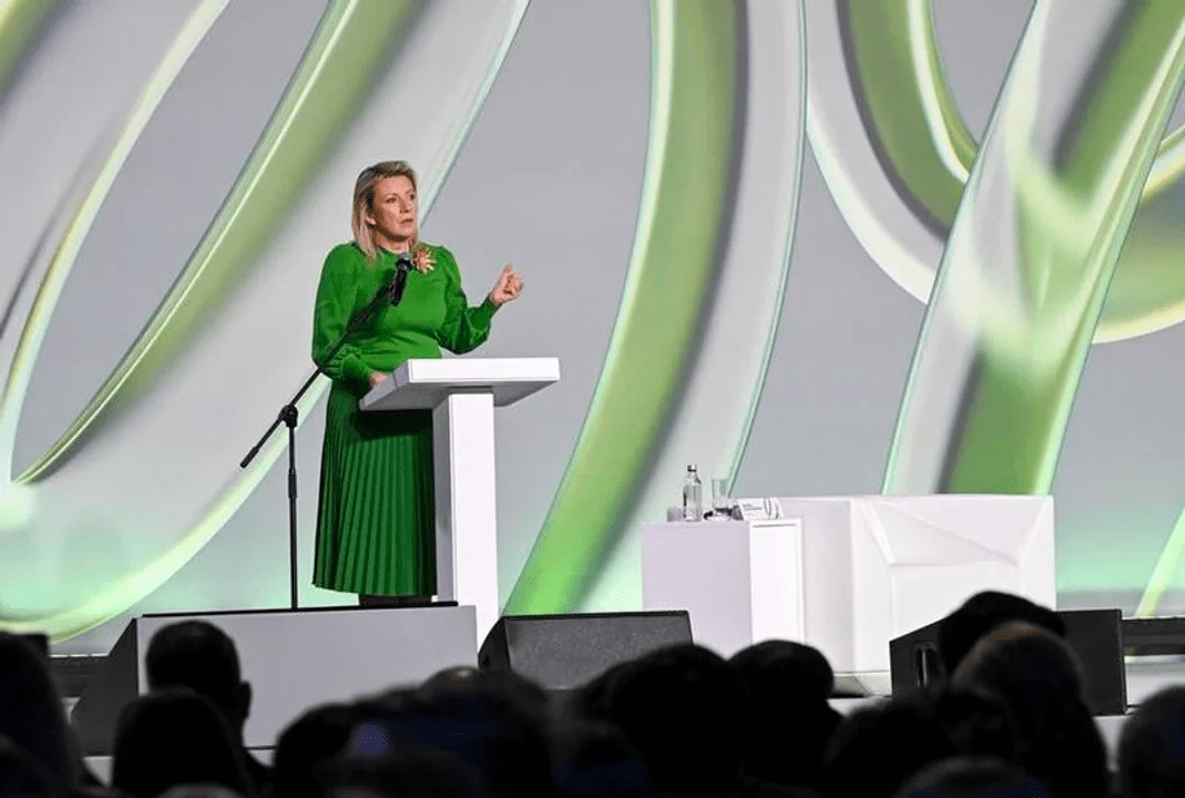 María Zajárova la portavoz de asuntos exteriores Rusa