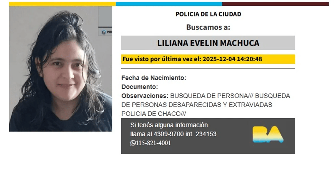 busqueda de una joven en Chaco