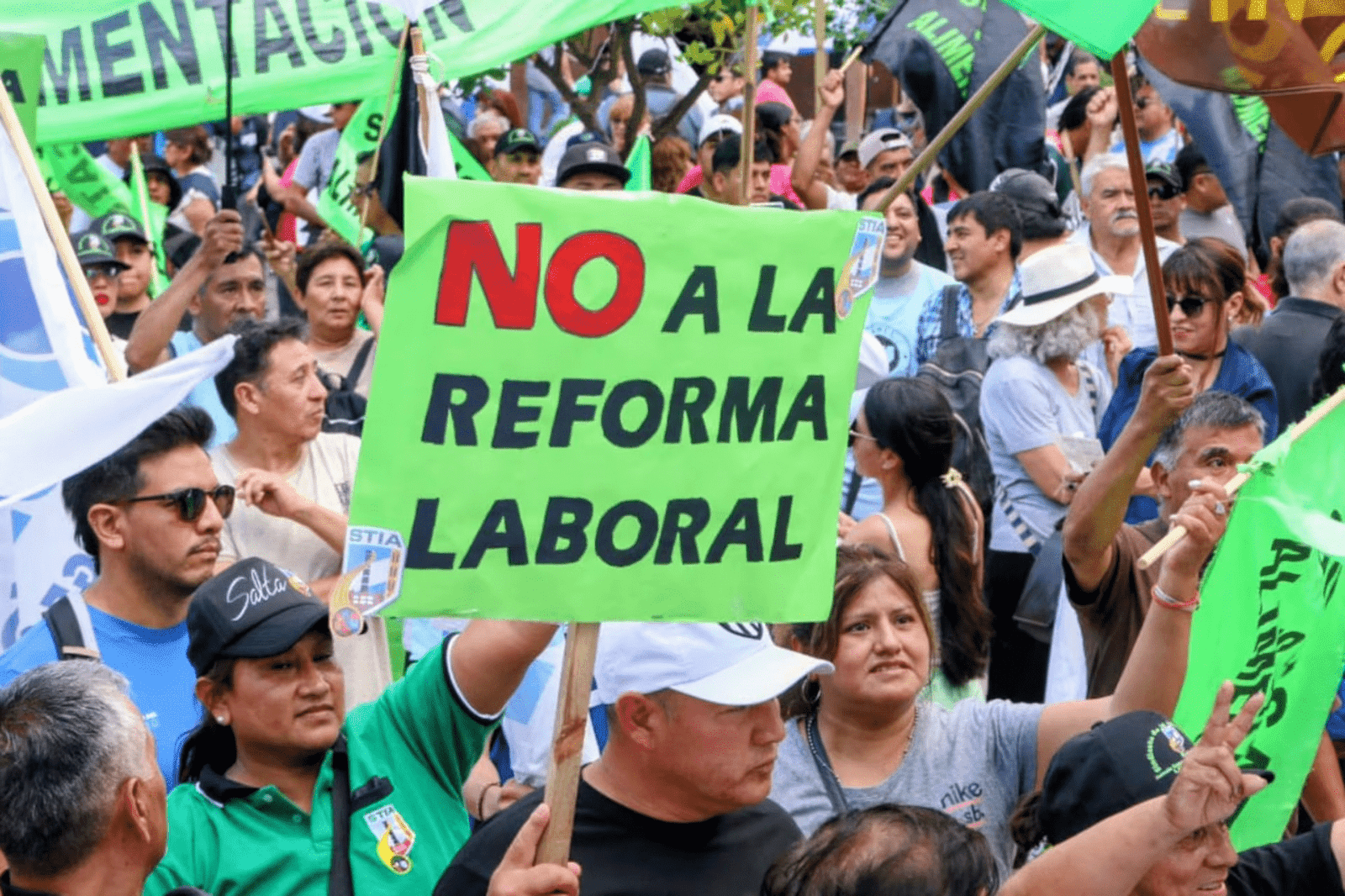 manifestacion en contra la reforma laboral