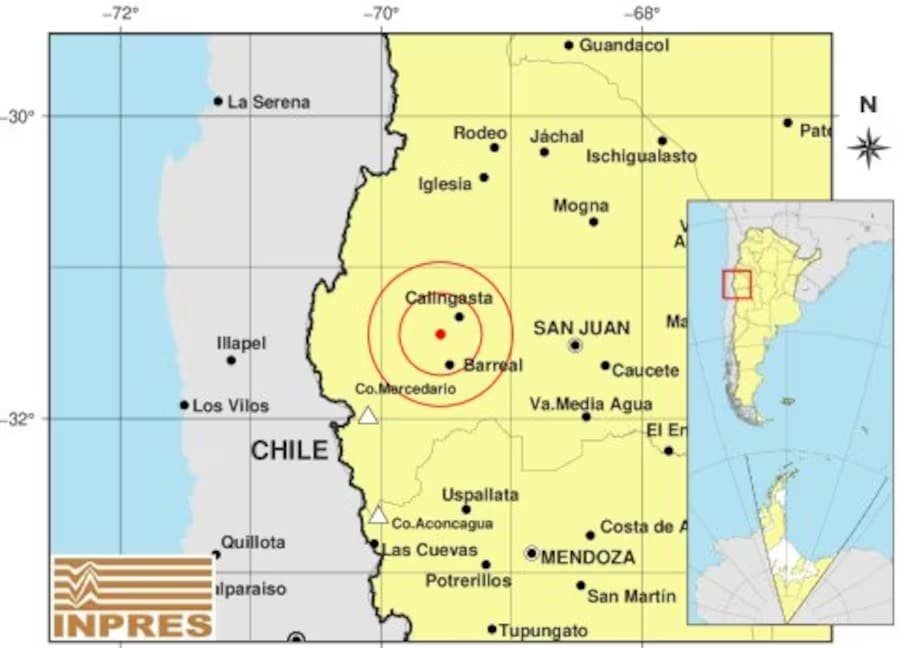 sismo en san juan y mendoza