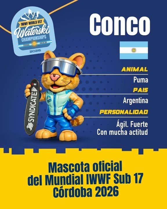 el Mundial Sub-17 de esquí náutico en Villa Dolores