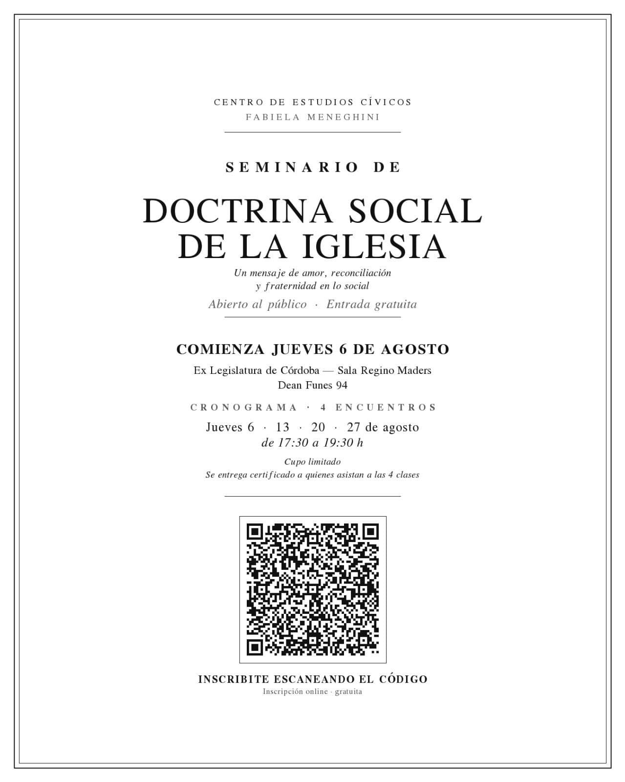 seminario doctrina social de la iglesia