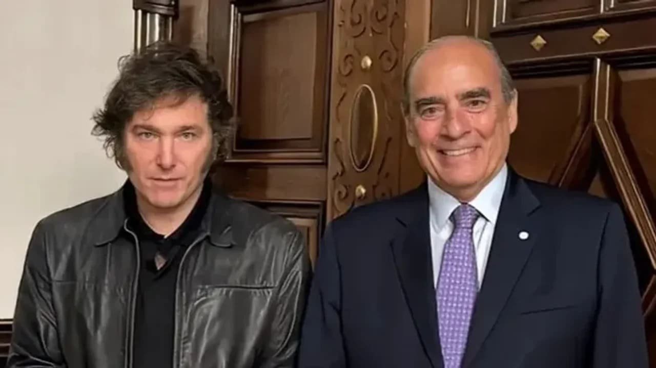 Javier Milei y Guillermo Francos