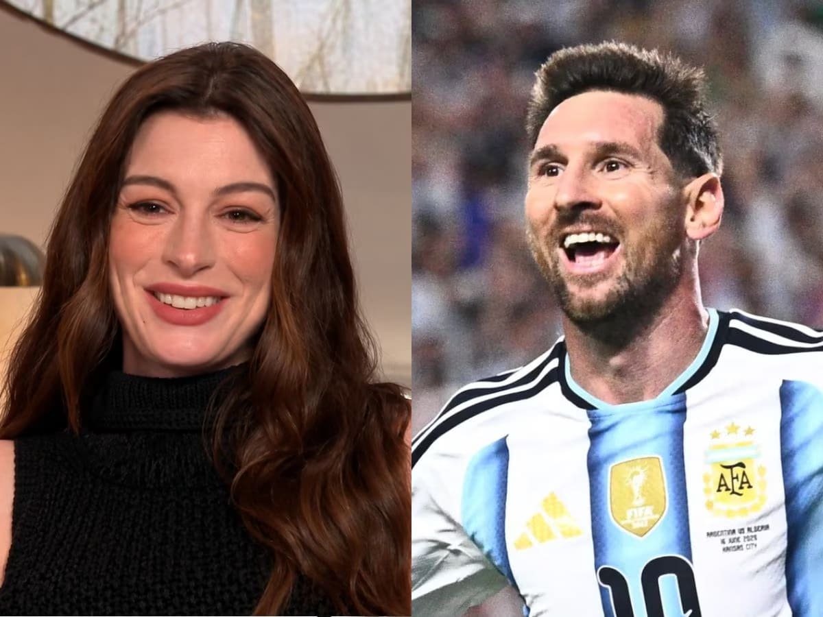 Anne Hathaway y Messi