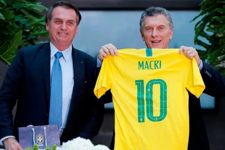 Mauricio Macrin y Flavio Bolsonaro