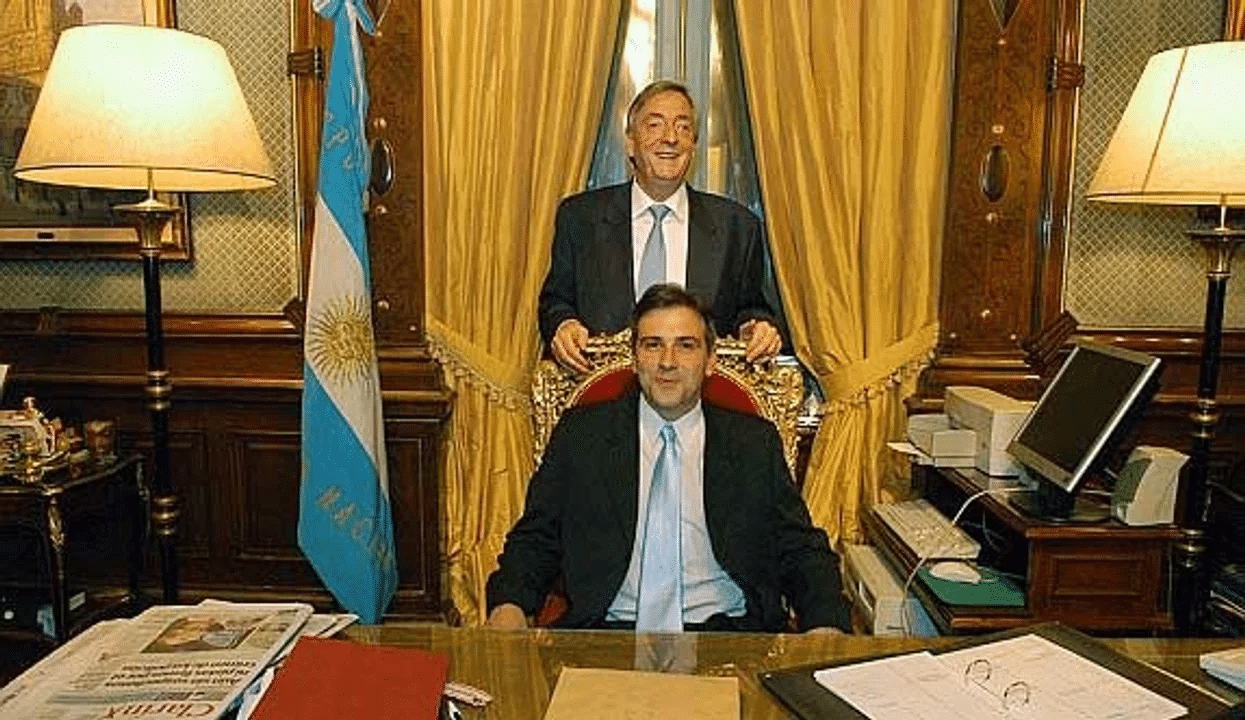 Néstor Kirchner y Llaryora
